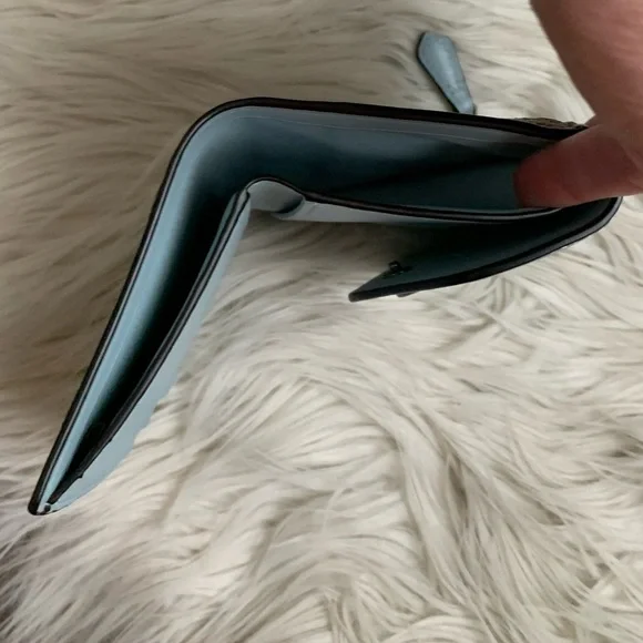 Coach Wyn Small Wallet Aqua Signature Canvas Multi - Picture 7 of 13